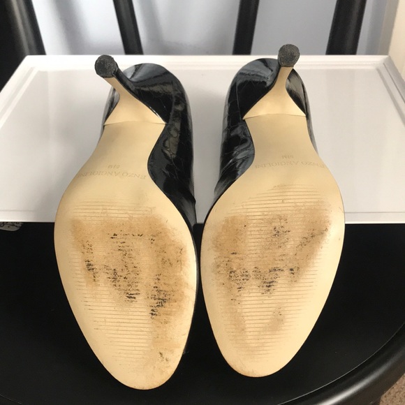 Enzo Angiolini Eamaylie 5.5M Black peep toe heels - Picture 10 of 16